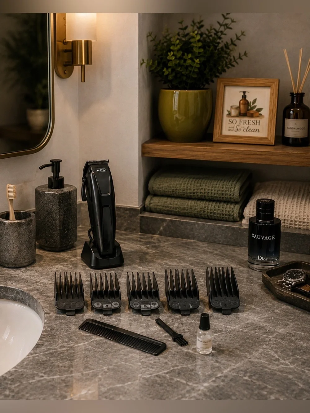 Wahl Haircutting Kit with 5 Guards